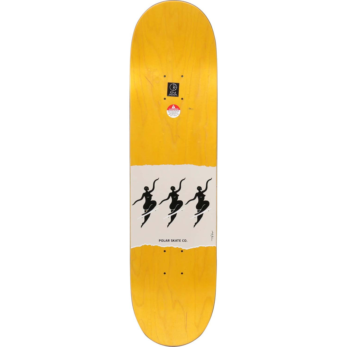 Polar No Complies Forever Skateboard Deck - Black 8.5"