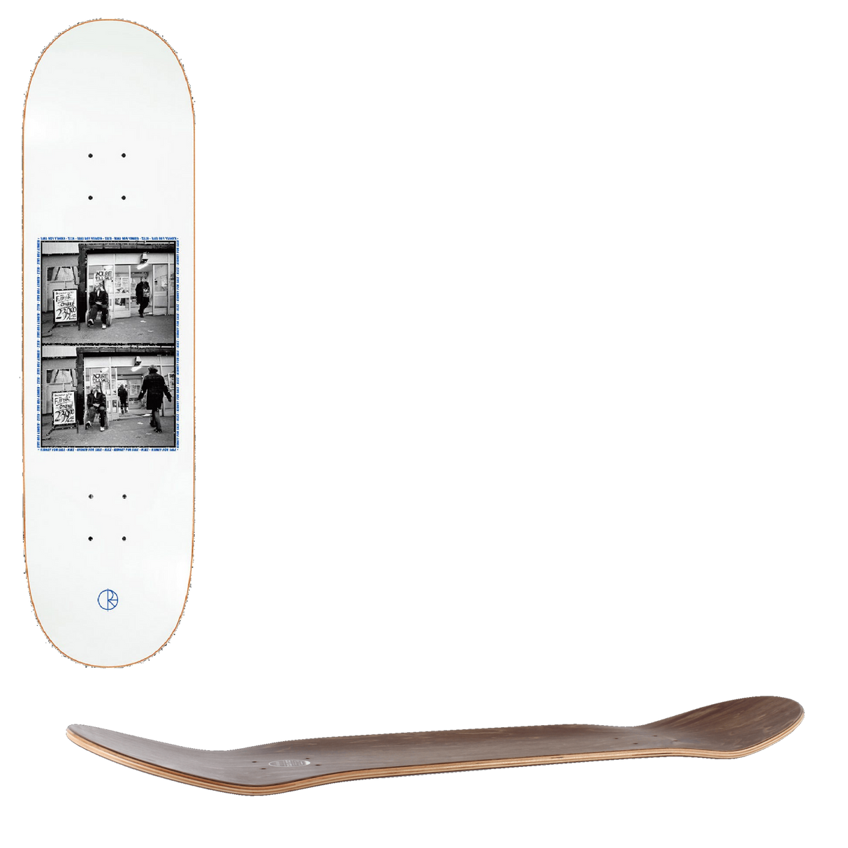 Polar Kidney For Sale 2.0 Klez Skateboard Deck - White 8.75''