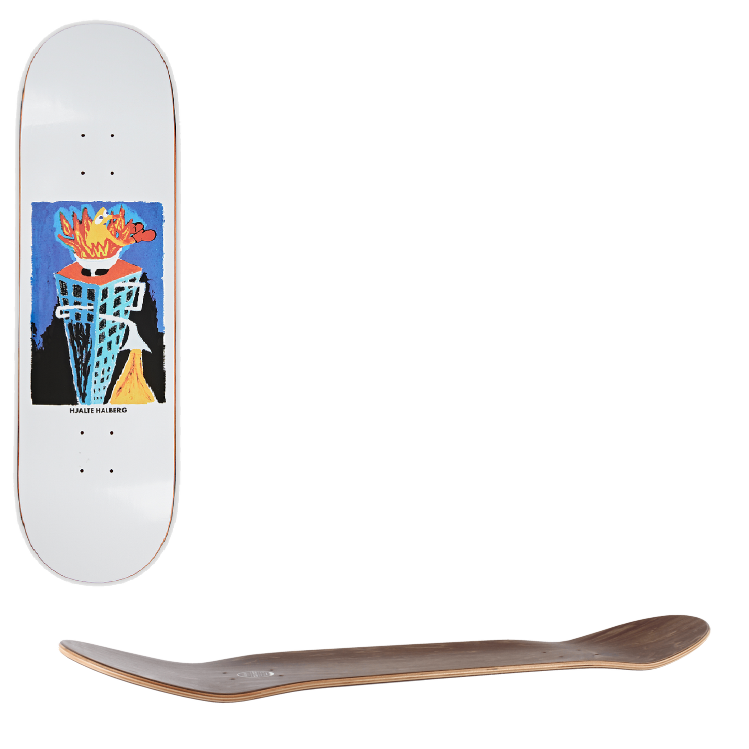 Polar Burning Sink Skateboard Deck - Hjalte Halberg 8.25"