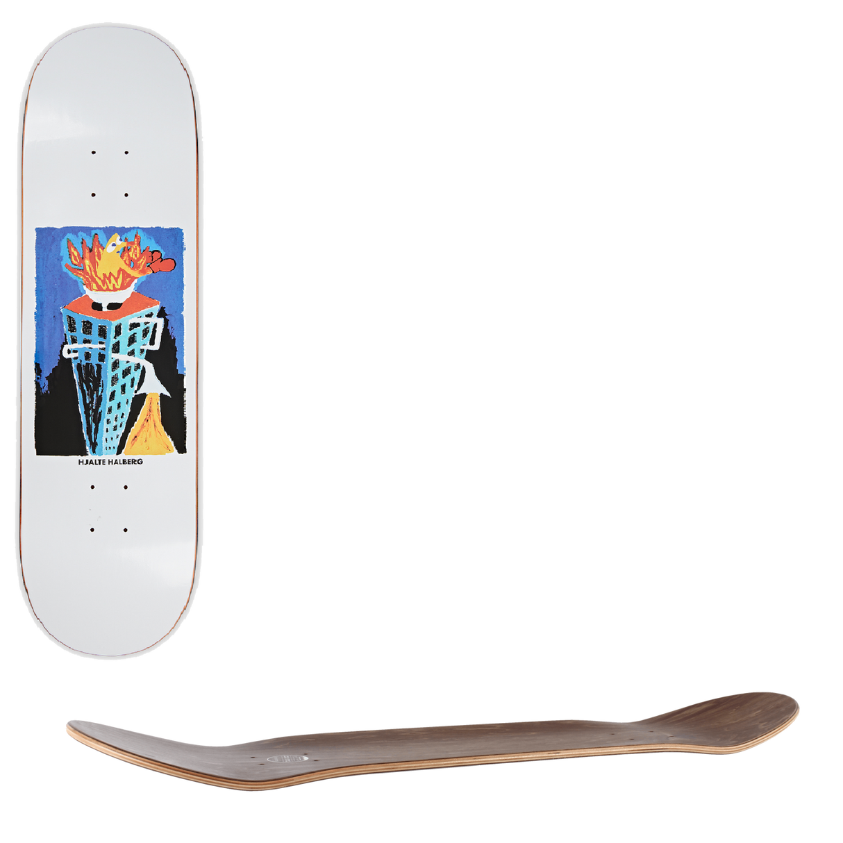 Polar Burning Sink Skateboard Deck - Hjalte Halberg 8.375"