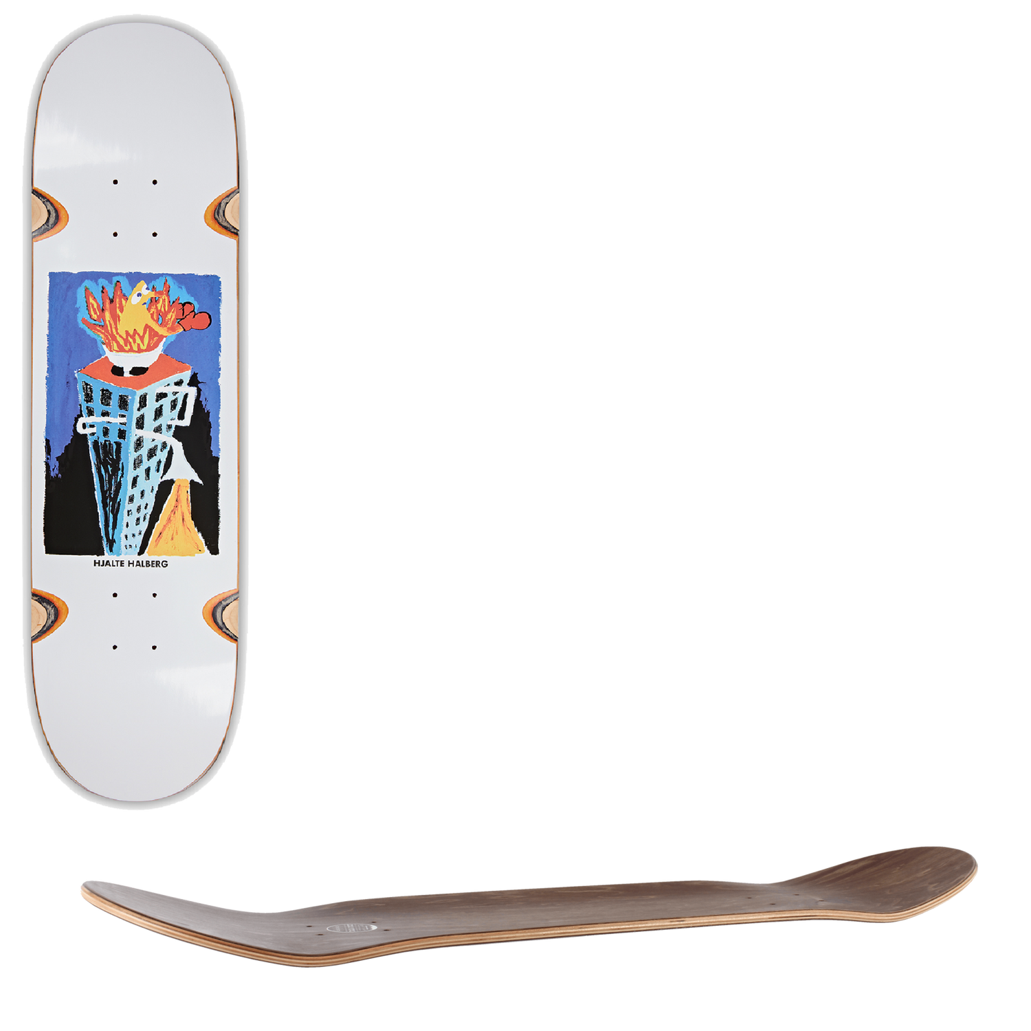 Polar Burning Sink (Wheel Wells) Skateboard Deck - Hjalte Halberg 8.5"