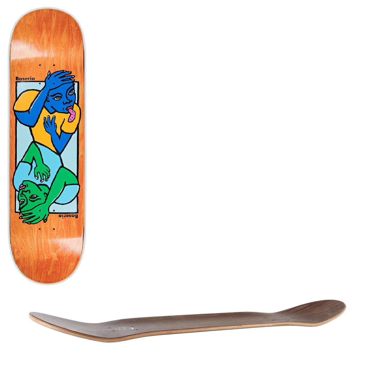 Polar Double Head Skateboard Deck - Nick Boserio 8.5"