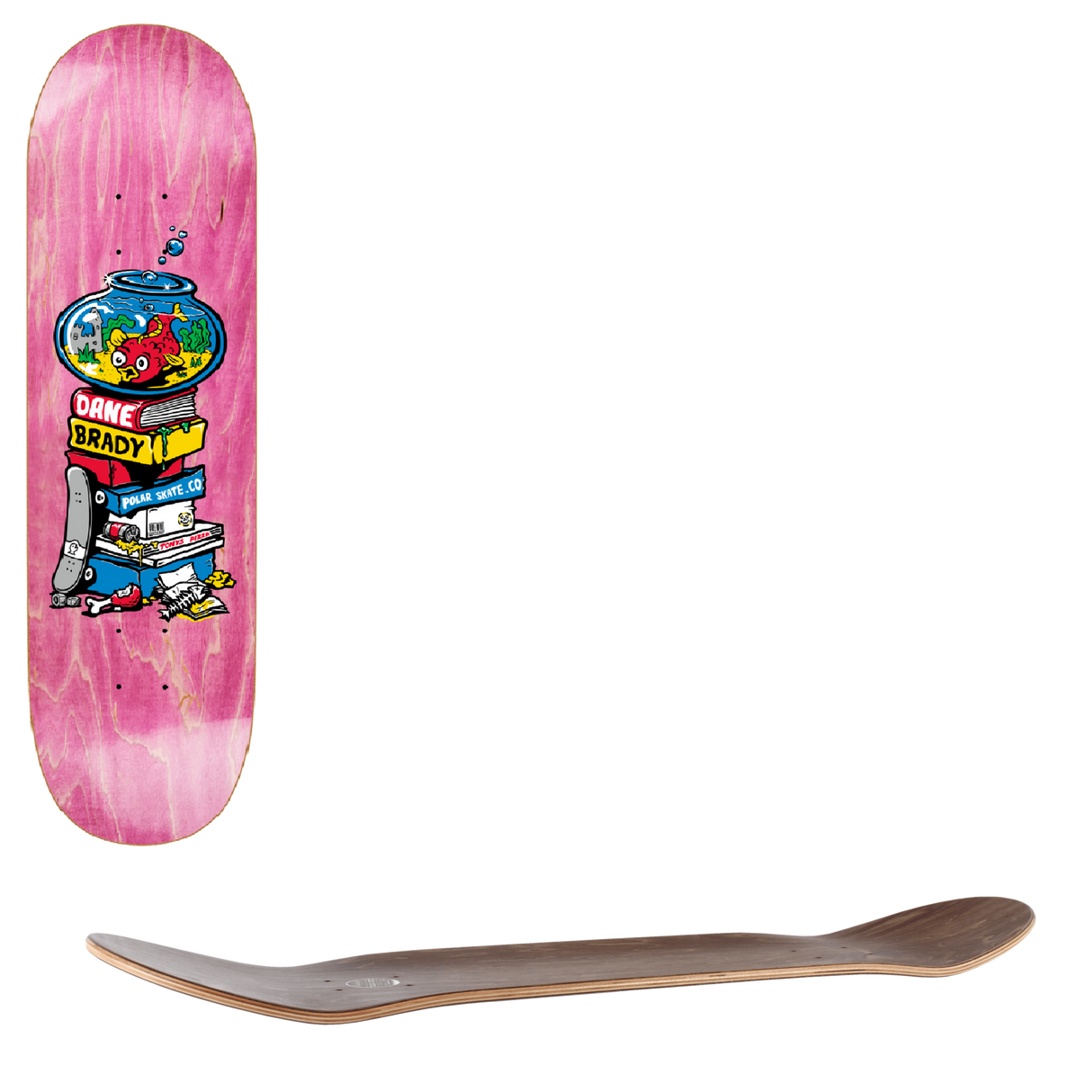 Polar Fish Bowl Skateboard Deck - Dane Brady 8.25"