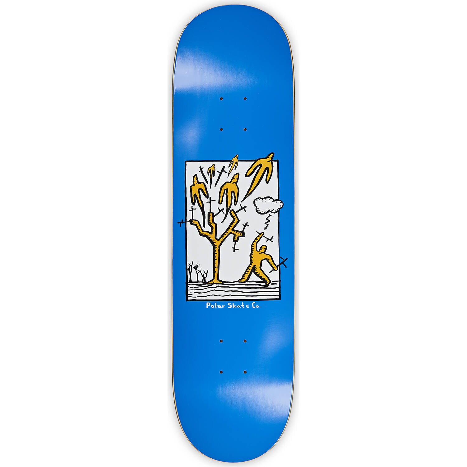 Polar Team Heaven Skateboard Deck - Blue 8.125"