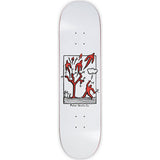 Polar Team Heaven Skateboard Deck - White 8.75"