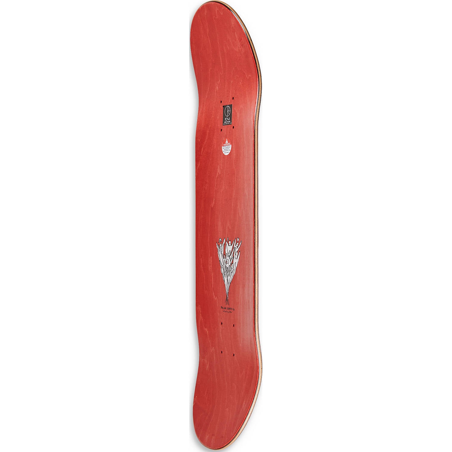 Polar Team Heaven Skateboard Deck - White 8.75"