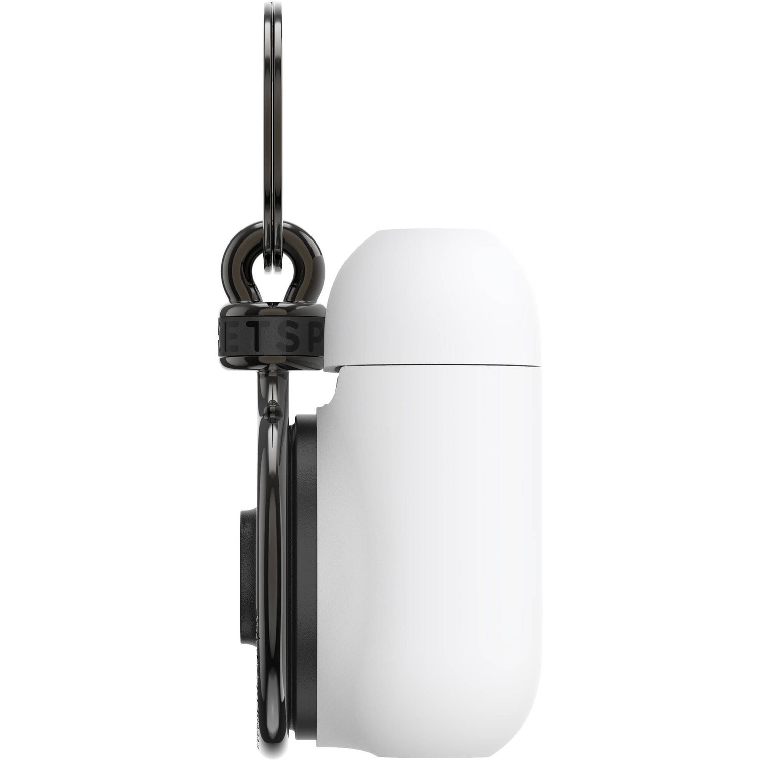 PopSockets Airpods Holder with Gunmetal PopChain - White