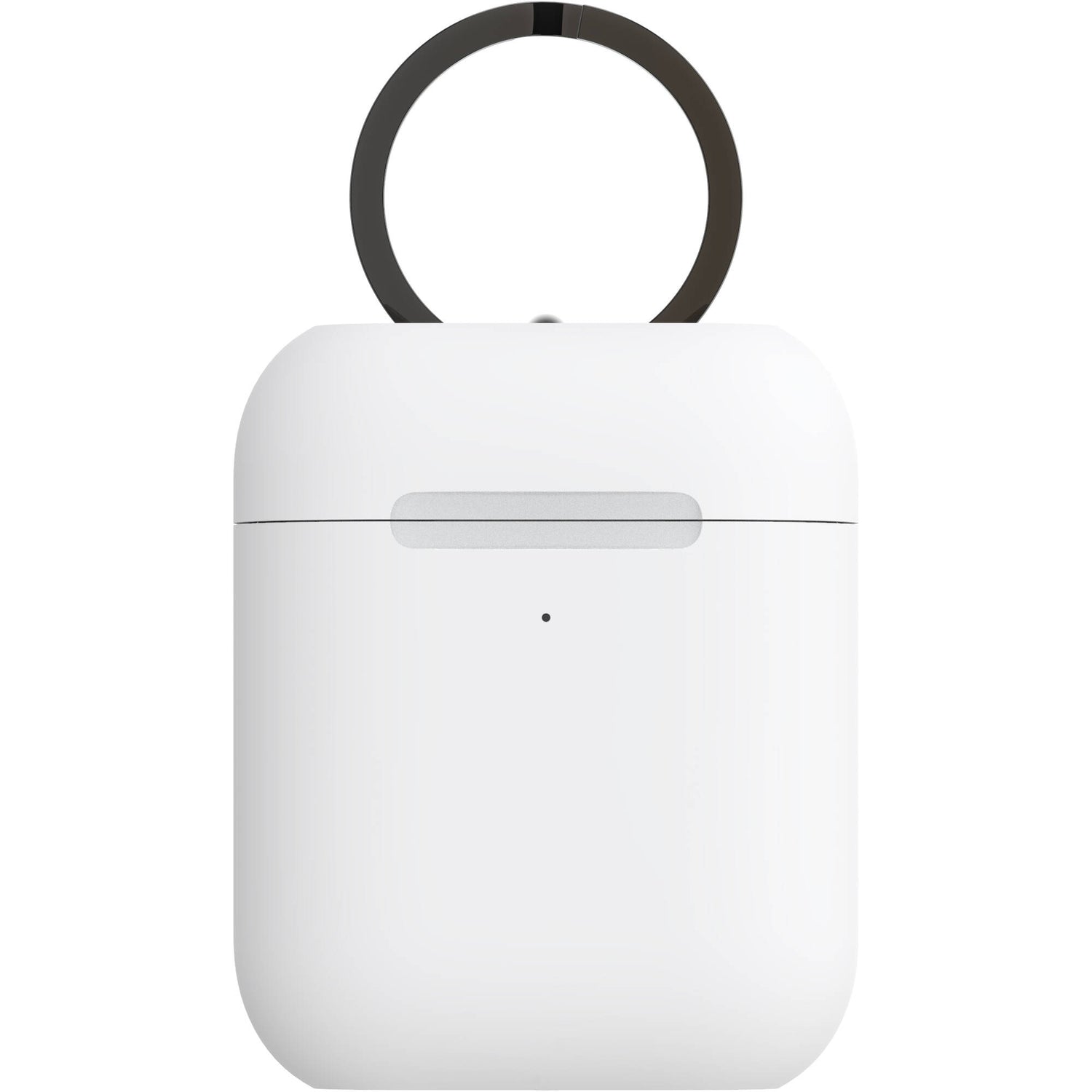 PopSockets Airpods Holder with Gunmetal PopChain - White