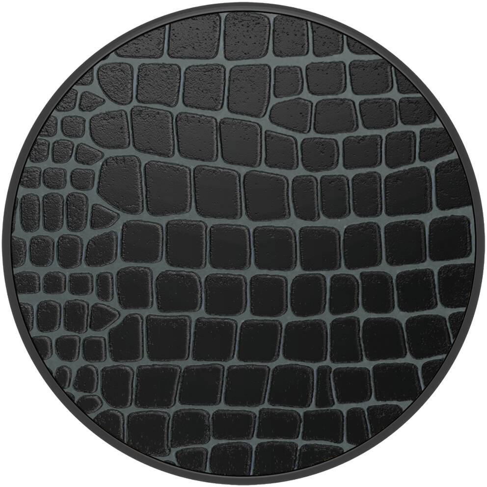 PopSockets Grip - Embossed Metal Croc - 2nd Gen