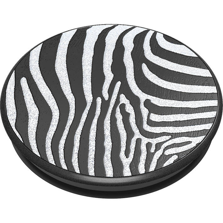 PopSockets Grip - Embossed Metal Zebra - 2nd Generation