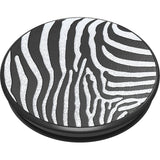 PopSockets Grip - Embossed Metal Zebra - 2nd Generation