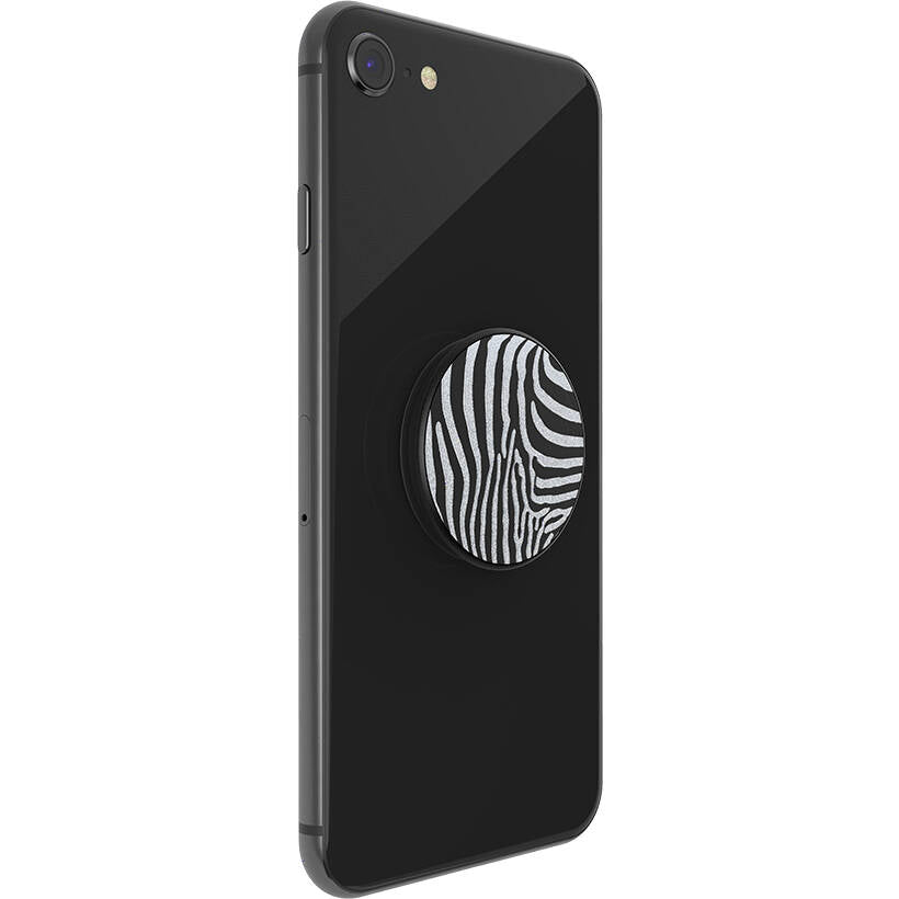 PopSockets Grip - Embossed Metal Zebra - 2nd Generation