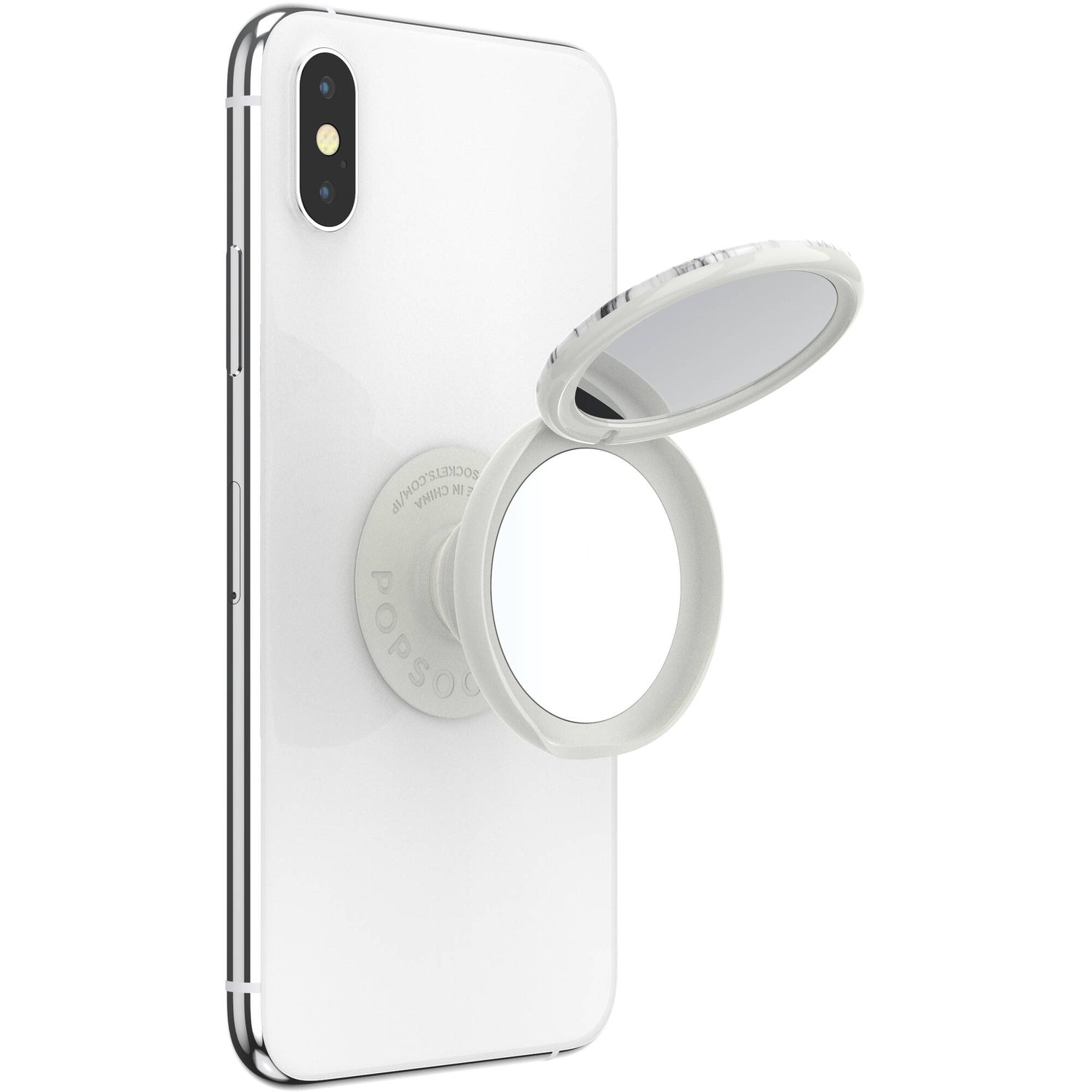 PopSockets PopMirror - Dove White Marble Gloss