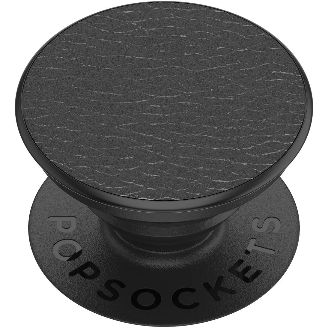 PopSockets Grip - Pebbled Vegan Leather Black - 2nd Generation