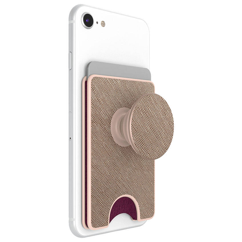 PopSockets PopWallet+ - Saffiano Rose Gold