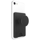 PopSockets PopWallet+ - Vegan Pebbled Leather Black