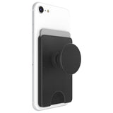 PopSockets PopWallet+ - Vegan Pebbled Leather Black