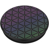 PopSockets Grip - Reflective Techno Grid Chromatic - 2nd Generation