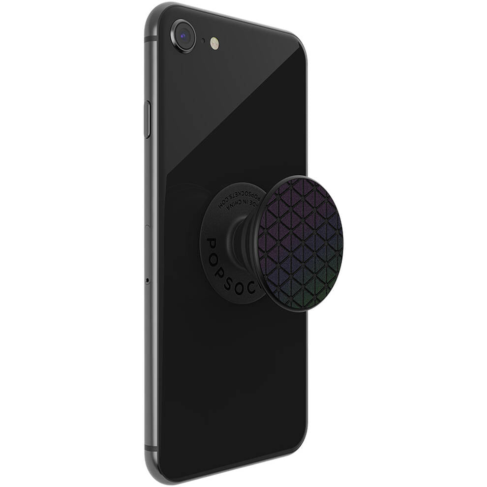 PopSockets Grip - Reflective Techno Grid Chromatic - 2nd Generation