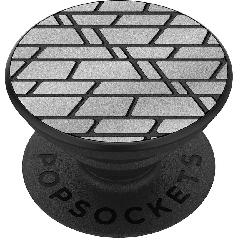 PopSockets Grip - Reflective Urban Geo Silver - 2nd Generation