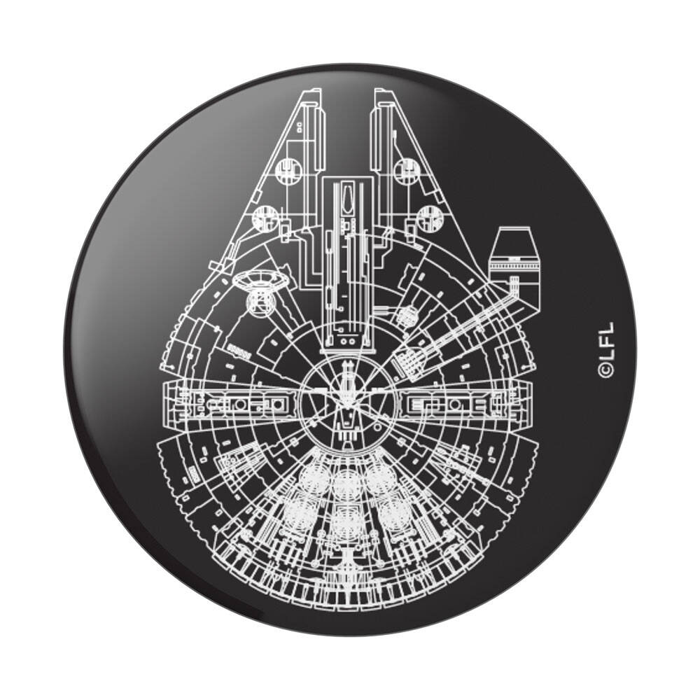 PopSockets Aluminium Grip Millenium Falcon 2nd Gen