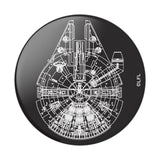 PopSockets Aluminium Grip Millenium Falcon 2nd Gen