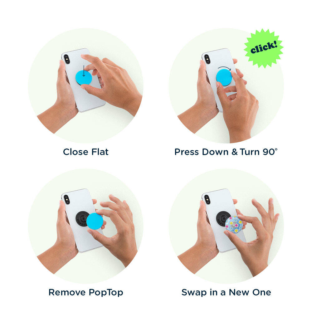 PopSockets Translucent Kawaii Daisies Grip