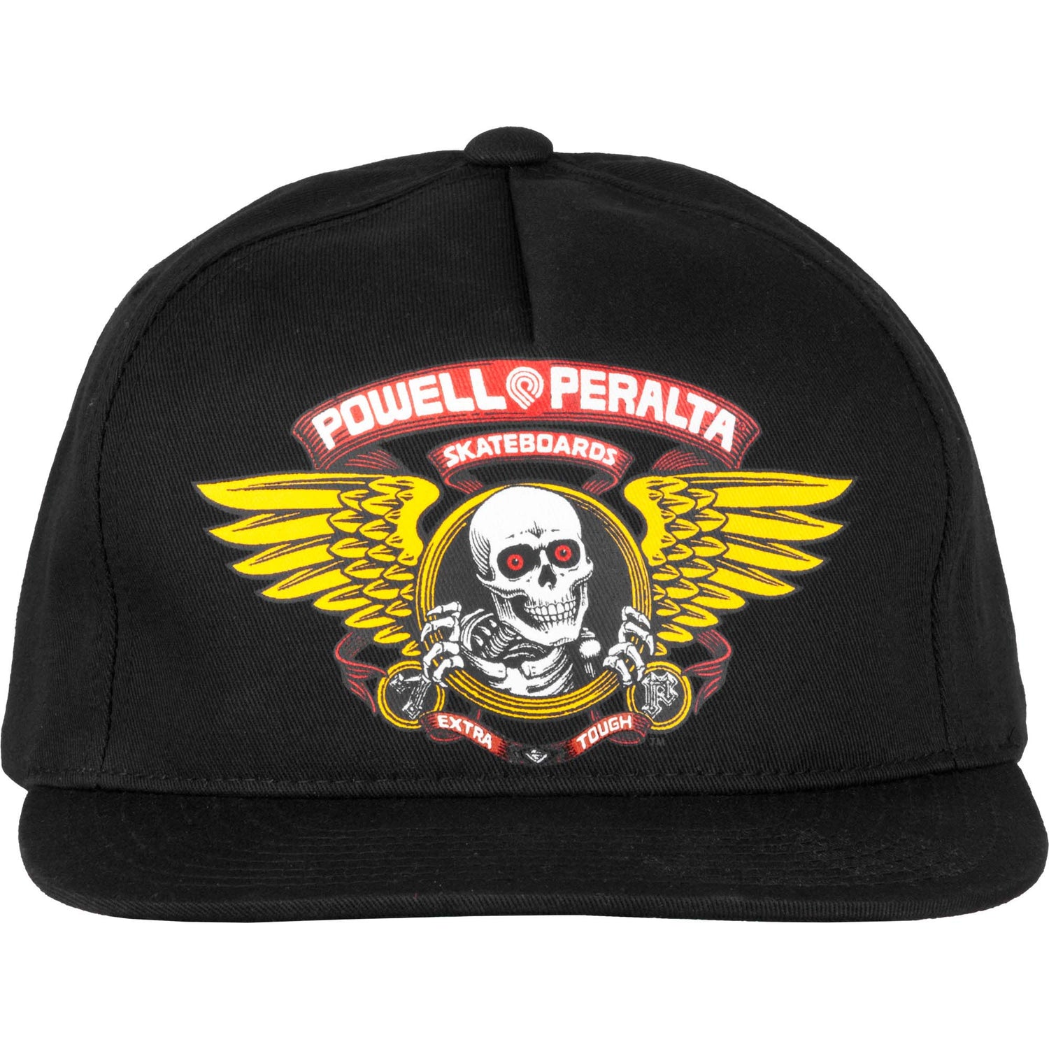Powell Peralta Winged Ripper Snapback Cap - Black