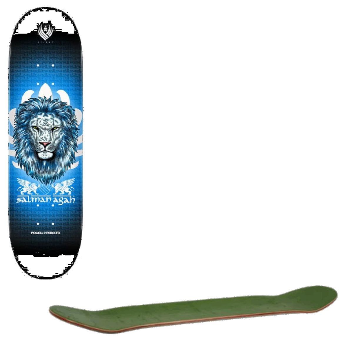 Powell Peralta Salman Agah Lion 3 242 Skateboard Deck - Multi 8''