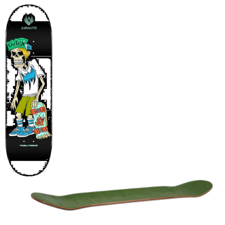Powell Peralta Cab Fiction 243 Pro Flight Skateboard Deck - Black 8.25''