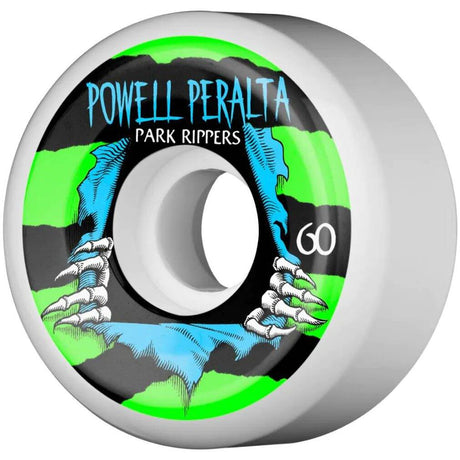 Powell Peralta Park Ripper 2 PF 84b Skateboard Wheels - White 60mm (Pack of 4)