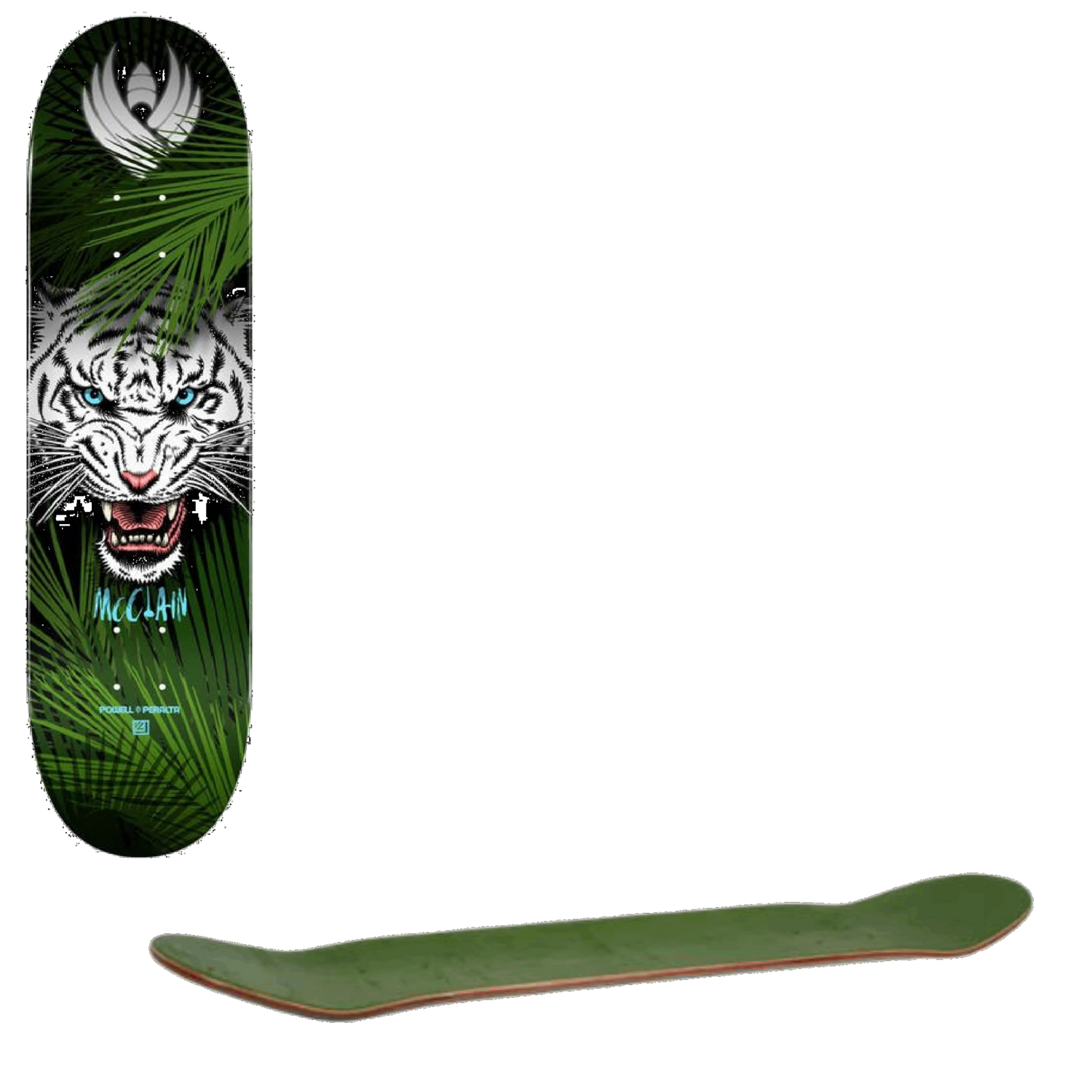 Powell Peralta Brad McClain Tiger 244 K20 Skateboard Deck - Multi 8.5''