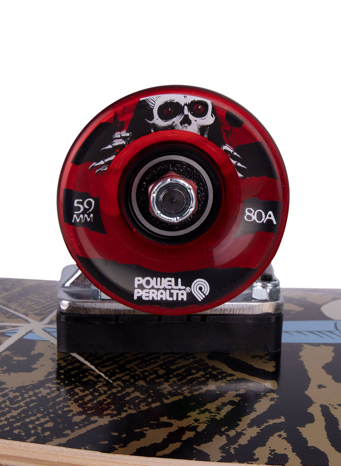 Powell Peralta Mini Skull & Sword Complete Cruiser Skateboard - Gold 8"