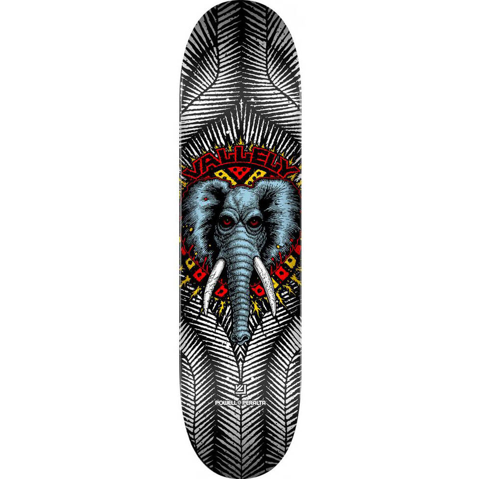 Powell Peralta Vallely Elephants Skateboard Deck - White 8"