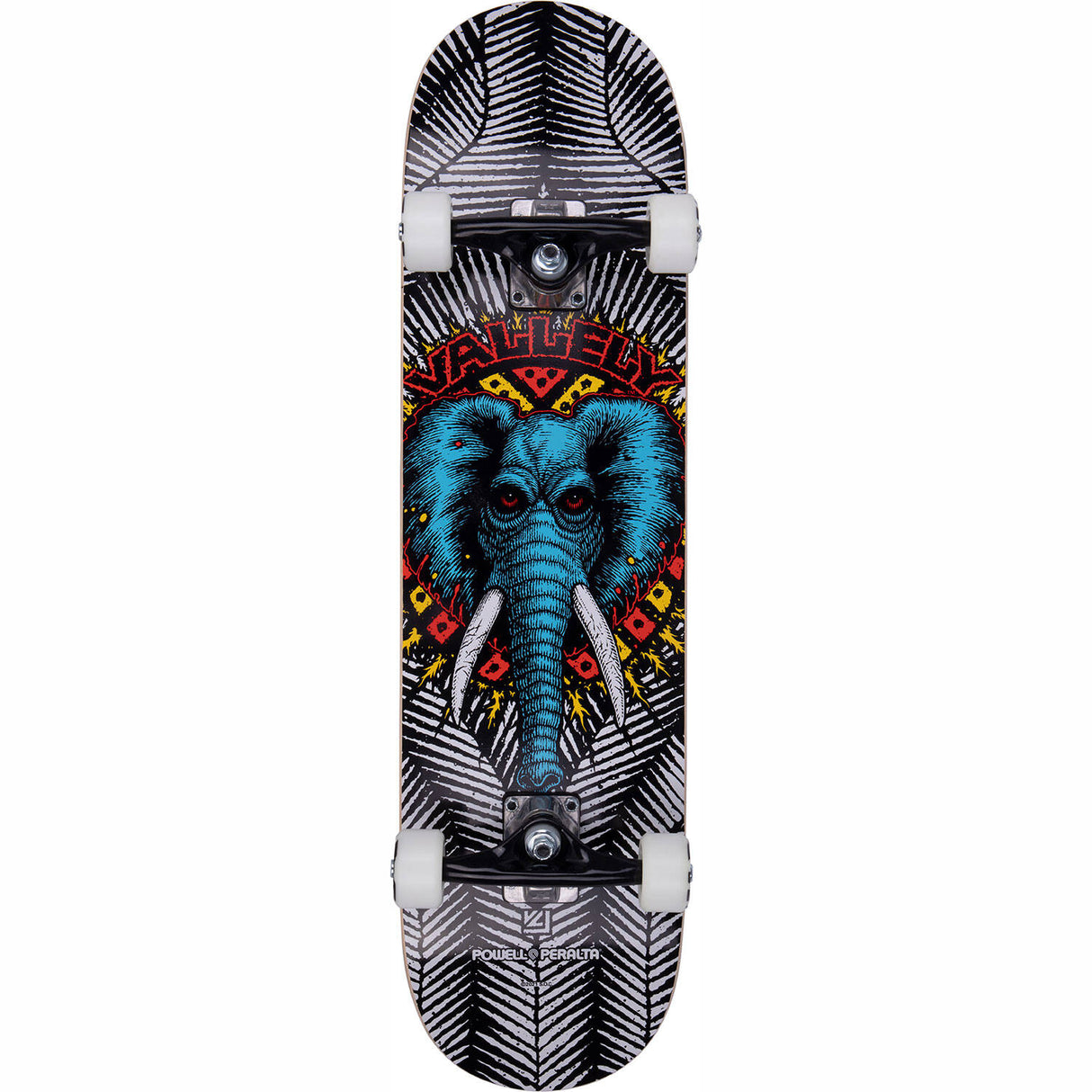 Powell Peralta Vallely Elephants Complete Skateboard - White 8"