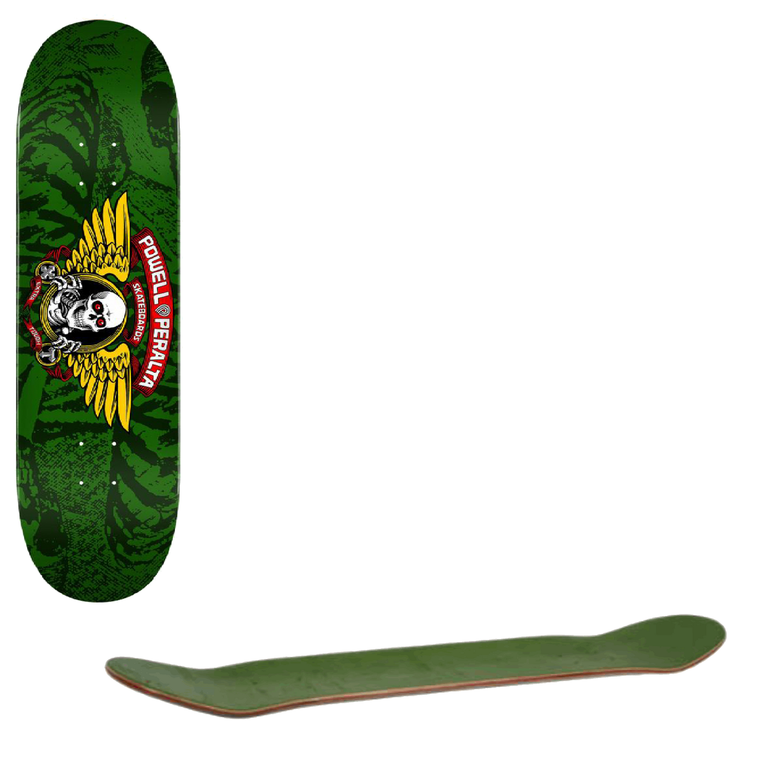 Powell Peralta Winged Ripper Skateboard Deck - Green 8"