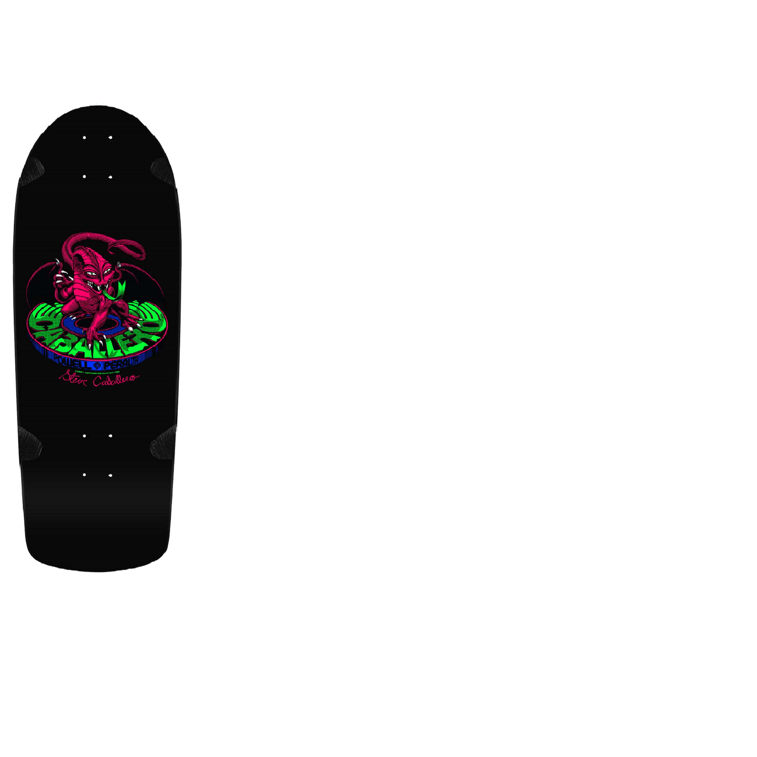 Powell Peralta Bones Brigade Series 14 Blacklight Edition Skateboard Deck - Caballero 10"
