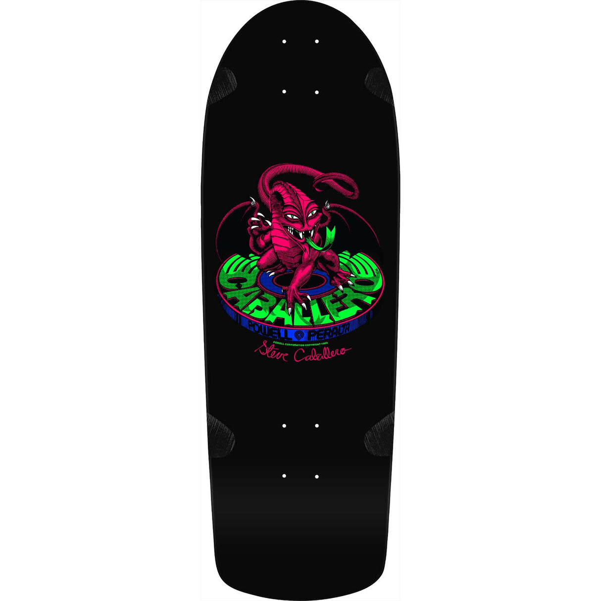 Powell Peralta Bones Brigade Series 14 Blacklight Edition Skateboard Deck - Caballero 10"