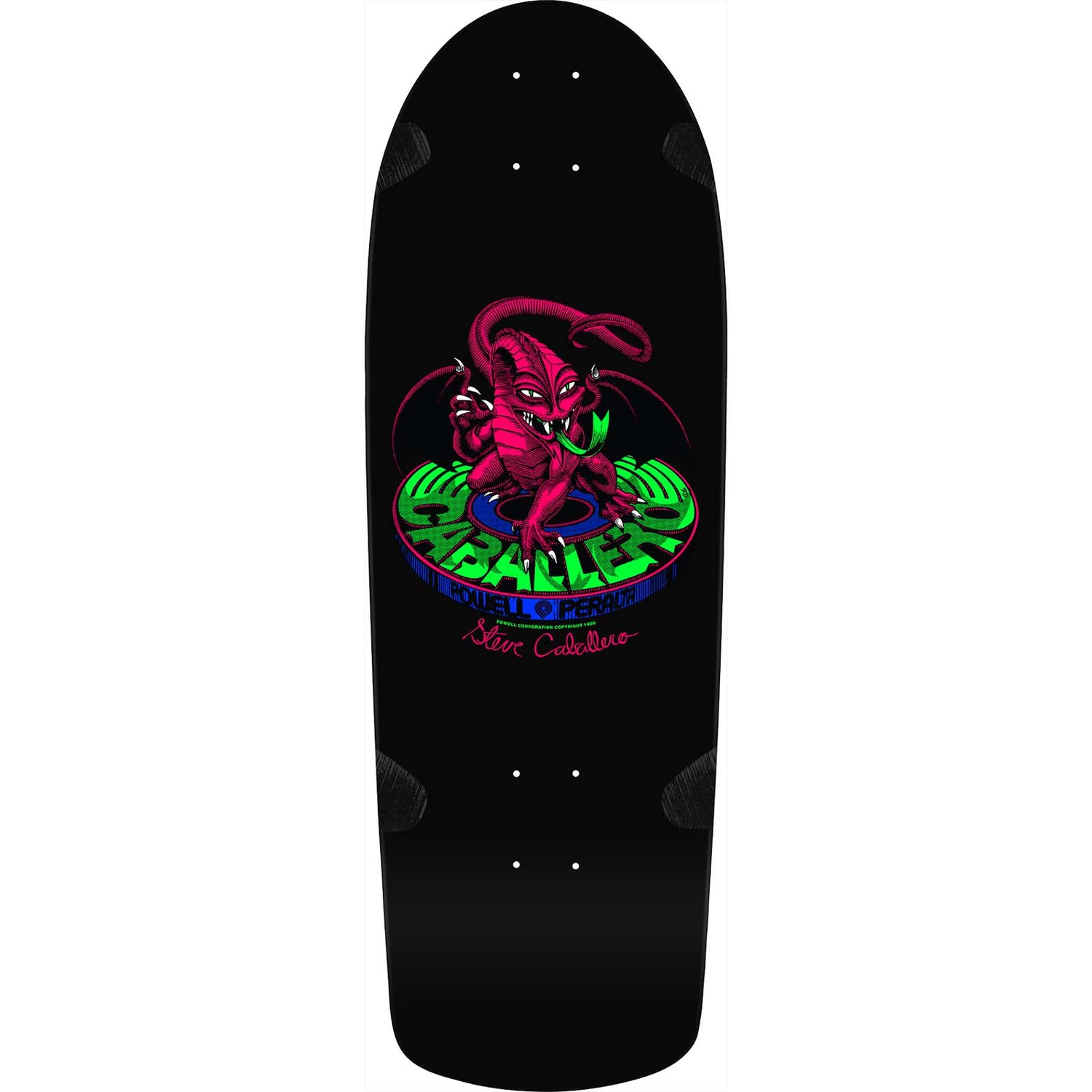 Powell Peralta Bones Brigade Series 14 Blacklight Edition Skateboard Deck - Caballero 10"