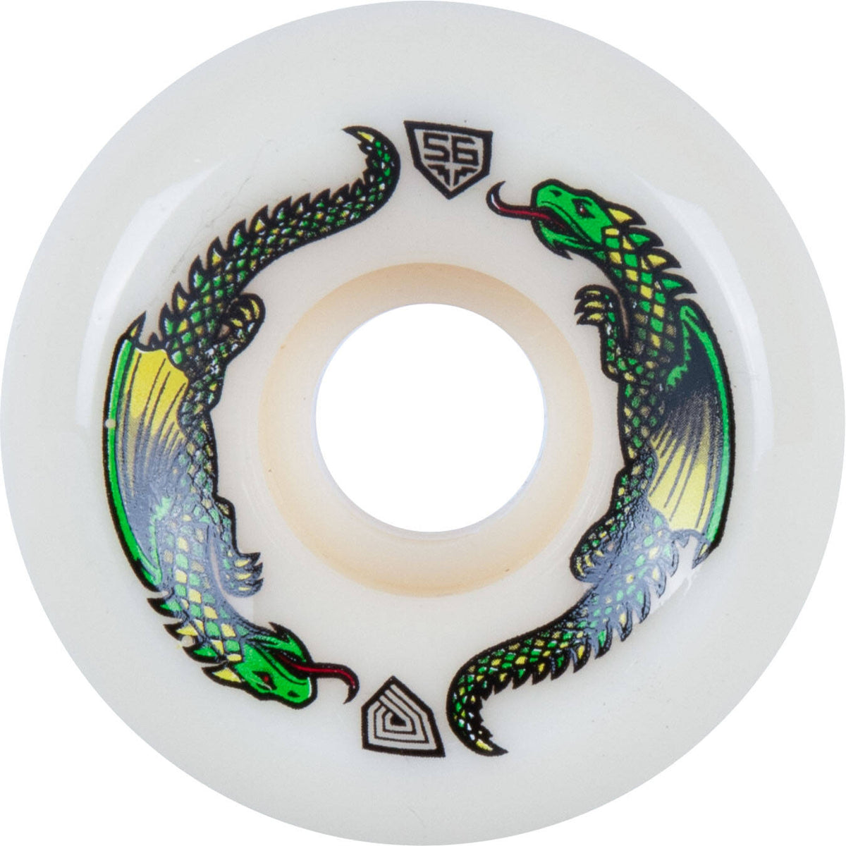 Powell Peralta Dragon Formula 93a Skateboard Wheels - Off White 56mm x 36mm