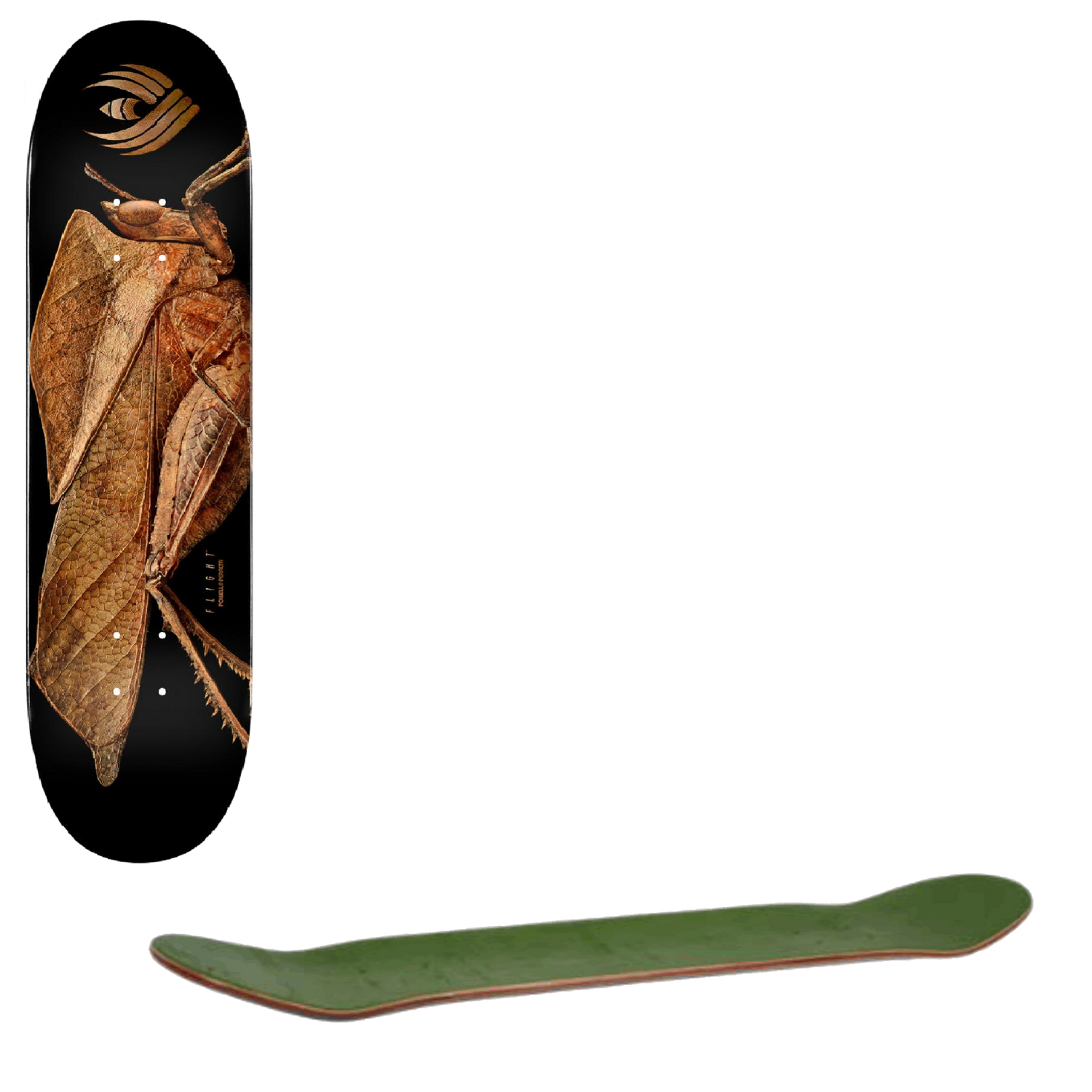 Powell Peralta Flight x Levon Biss Dead Leaf Grasshopper #249 Skateboard Deck - Multi 8.5''