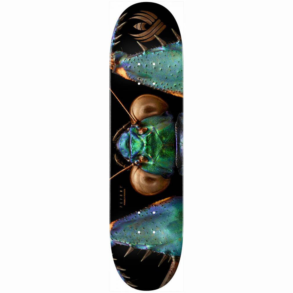 Powell Peralta Levon Biss Iridescent Bark Mantis #245 Skateboard Deck - Multi 8.75''