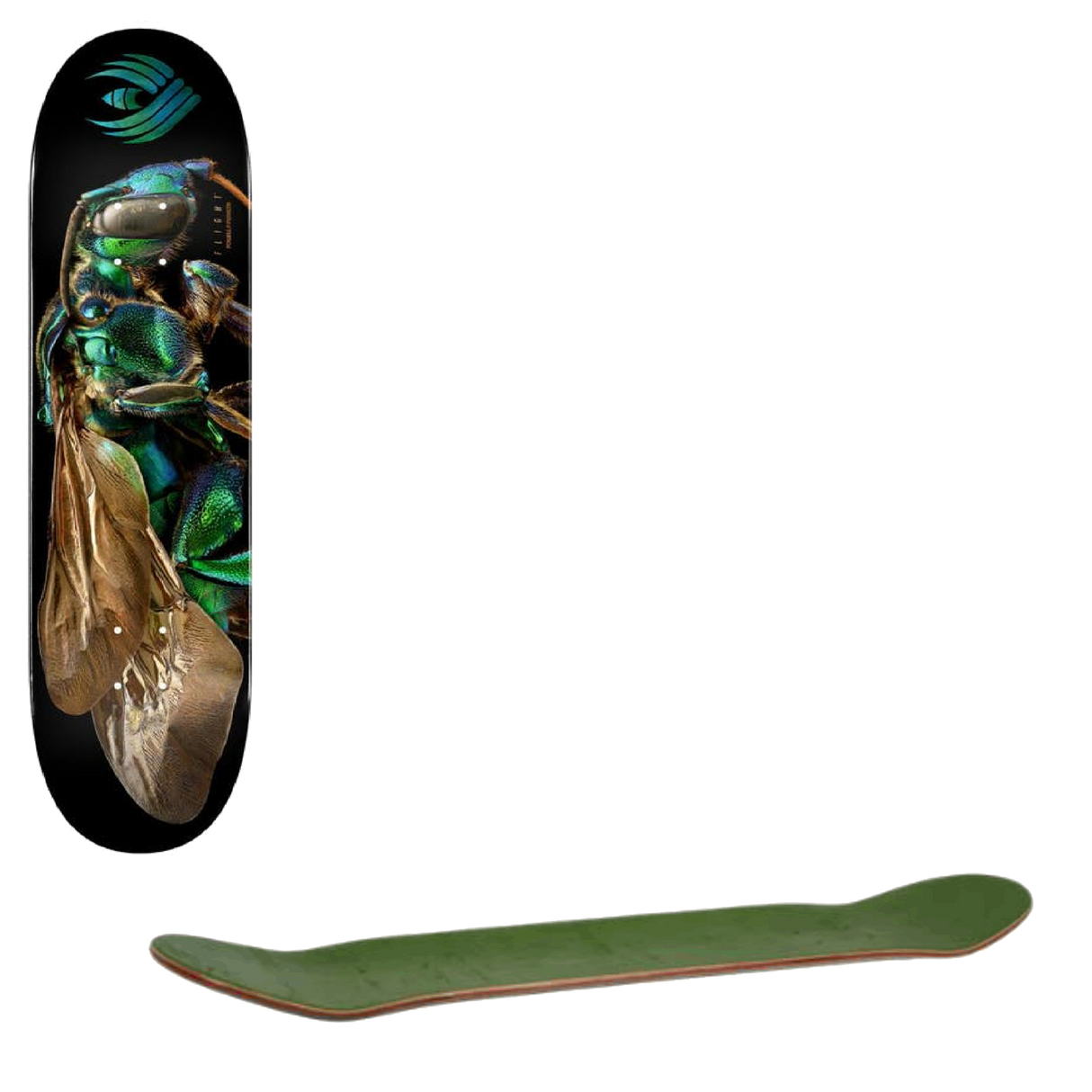 Powell Peralta Levon Biss Orchid Cuckoo Bee #242 Skateboard Deck - Multi 8''