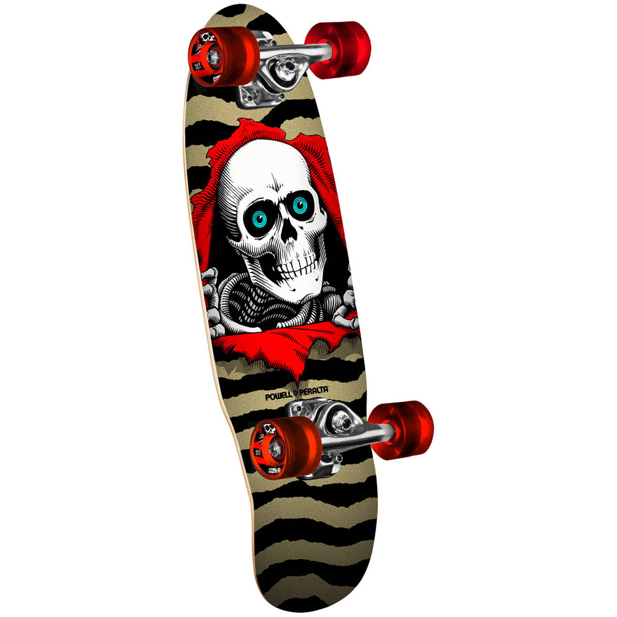 Powell Peralta Micro Mini Ripper #187 Complete Cruiser Skateboard - Gold 24''