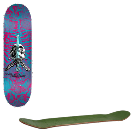 Powell Peralta Skull & Sword #245 Skateboard Deck - Pink 8.75''