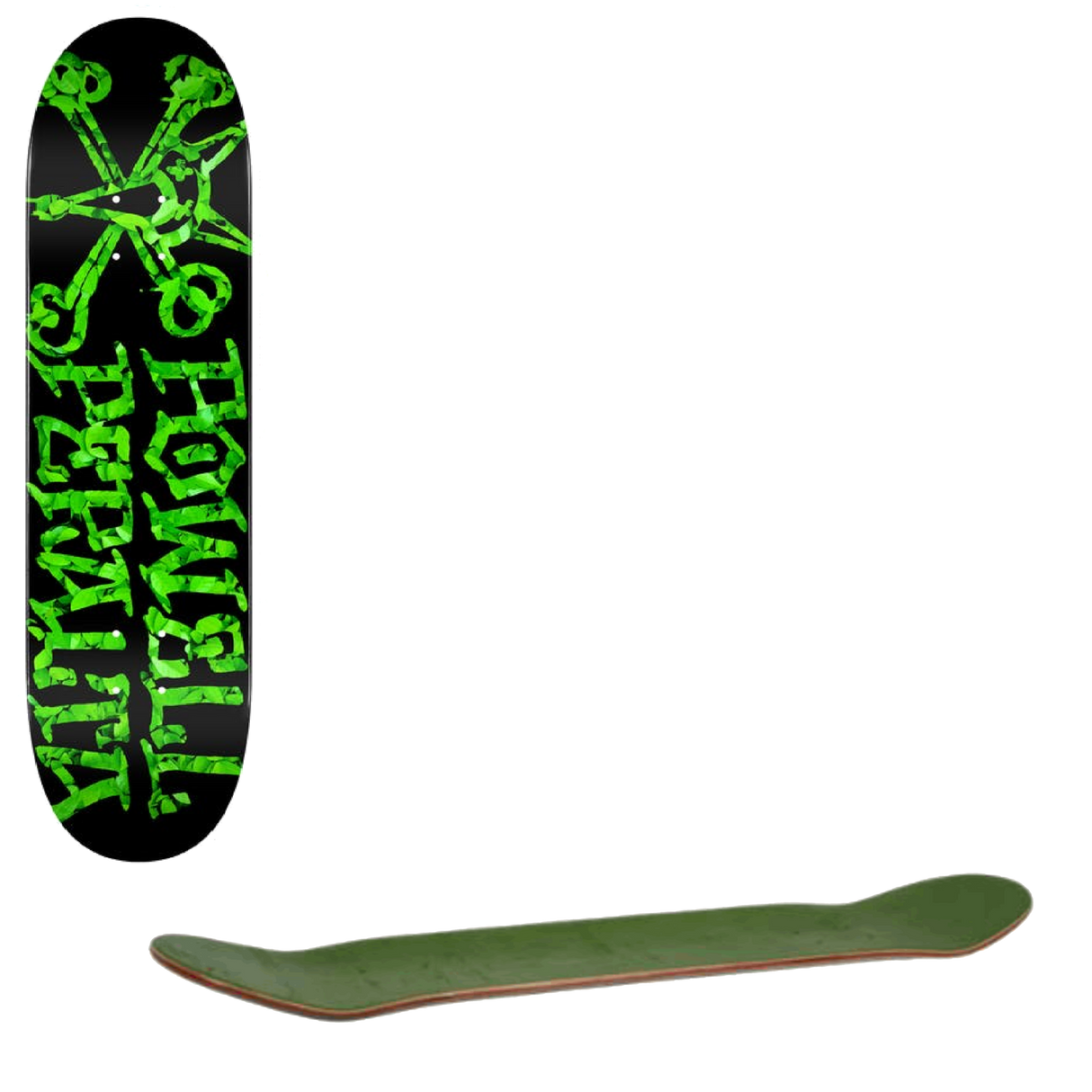 Powell Peralta Vato Rat Leaves #191 Skateboard Deck - Black 7.5''