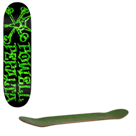 Powell Peralta Vato Rat Leaves #191 Skateboard Deck - Black 7.5''