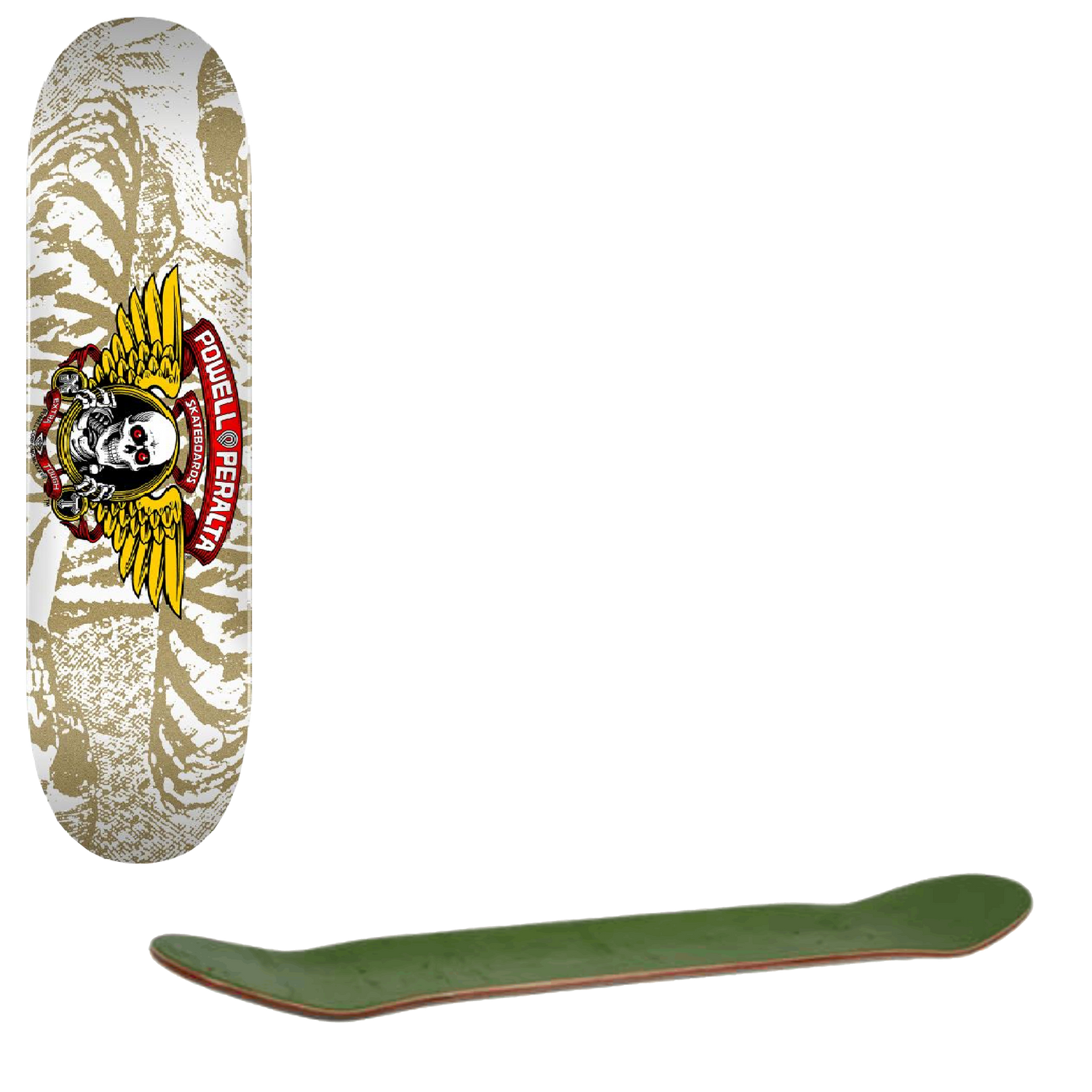 Powell Peralta Winged Ripper #239 Skateboard Deck - White 7''