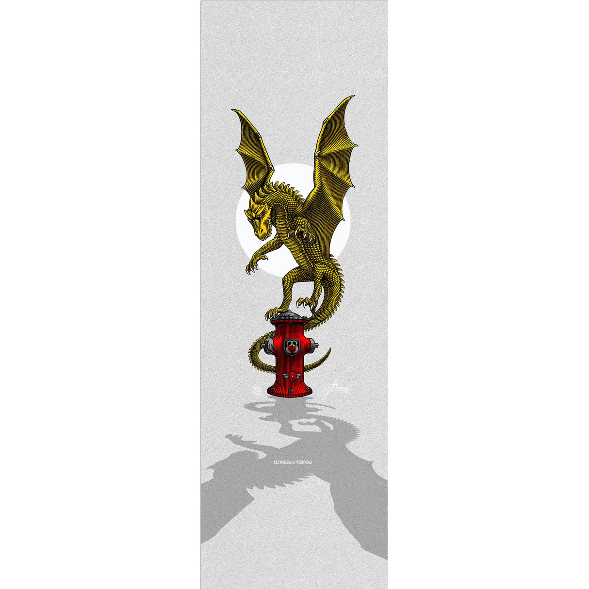 Powell Peralta Anderson Hydrant Skateboard Grip Tape - Clear 10.5"