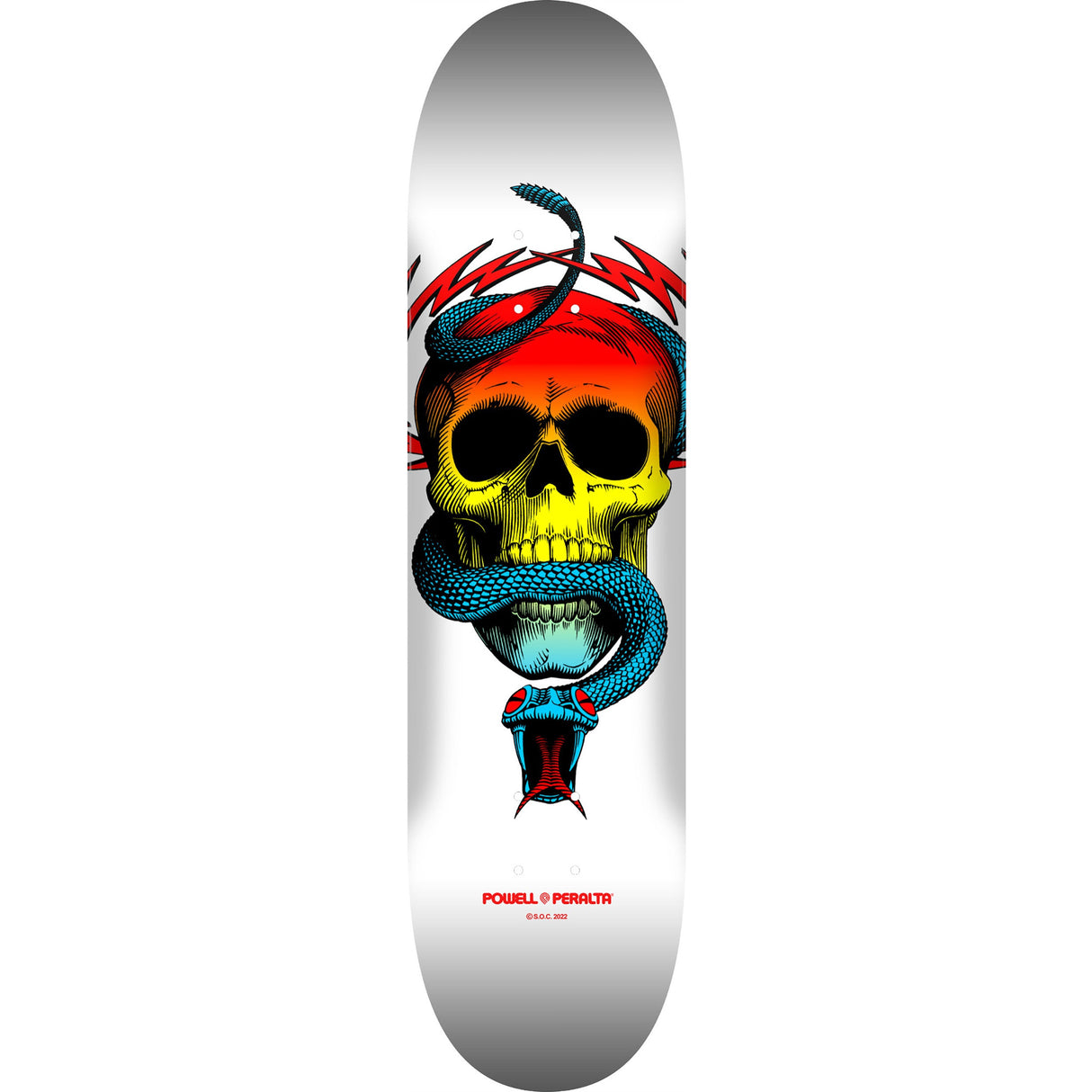 Powell Peralta McGill Skateboard Deck - Yellow Fade/White 8.5"